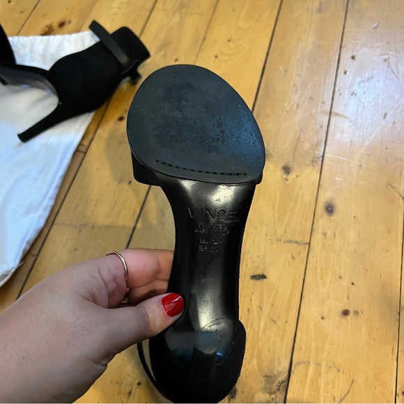 Vince Adley Suede Ankle Strap Sandal - Picture 14 of 14